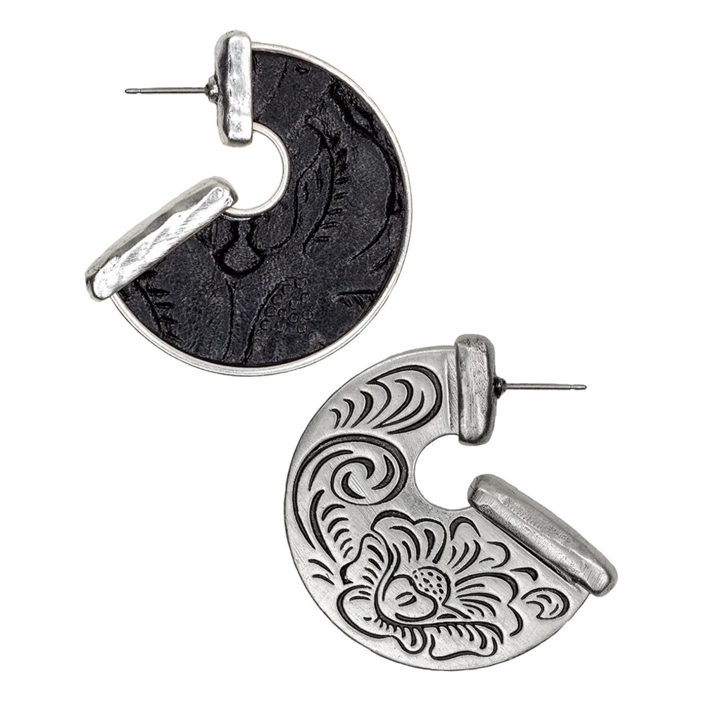 Patricia Nash Amelia Flat Hoop Earrings